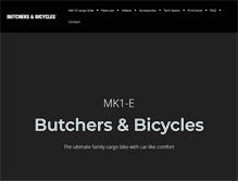 Tablet Screenshot of butchersandbicycles.com
